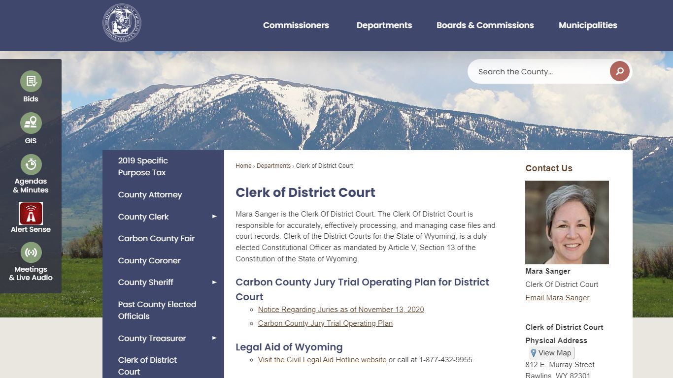 Clerk of District Court | Carbon County, WY - Official Website