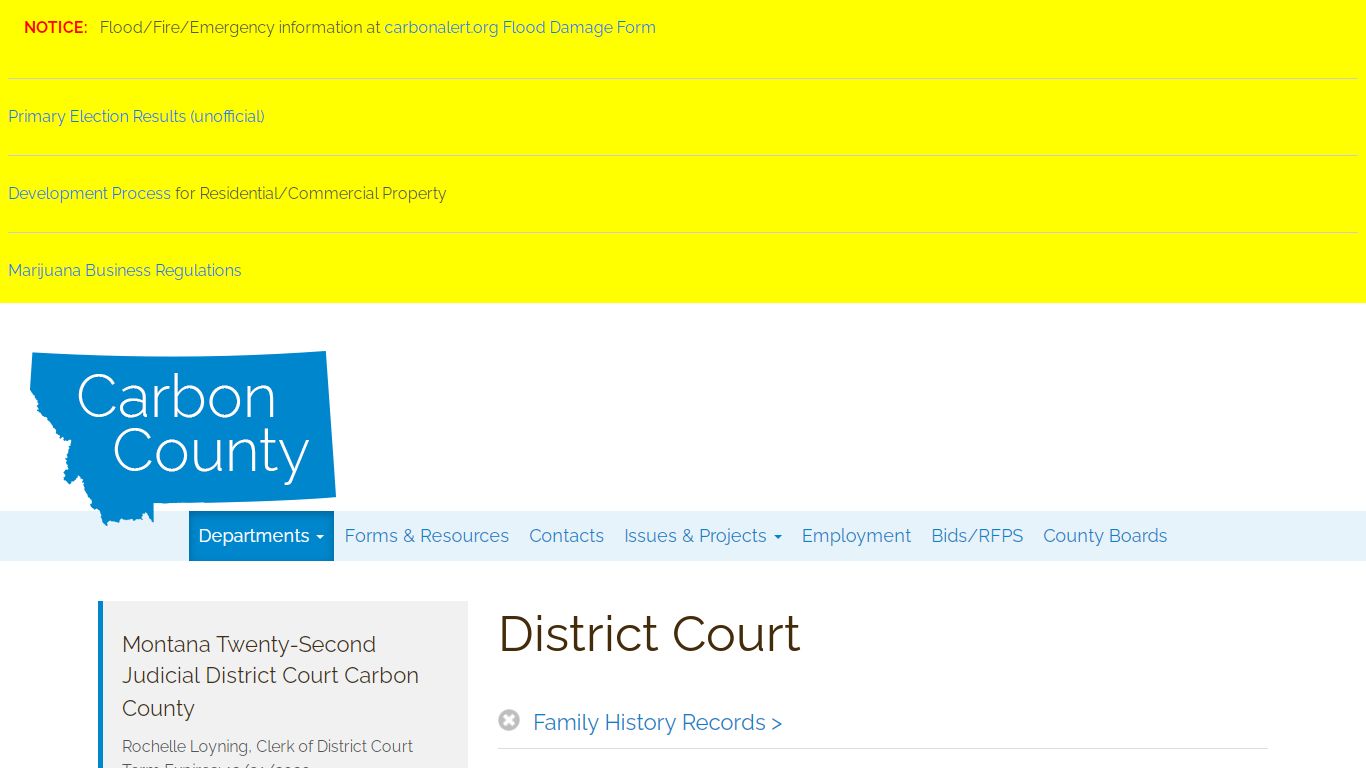 District Court « Carbon County